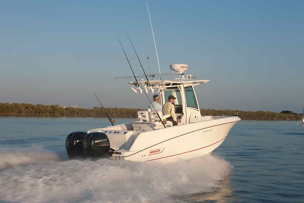 twin outboard engines for Boston Whaler