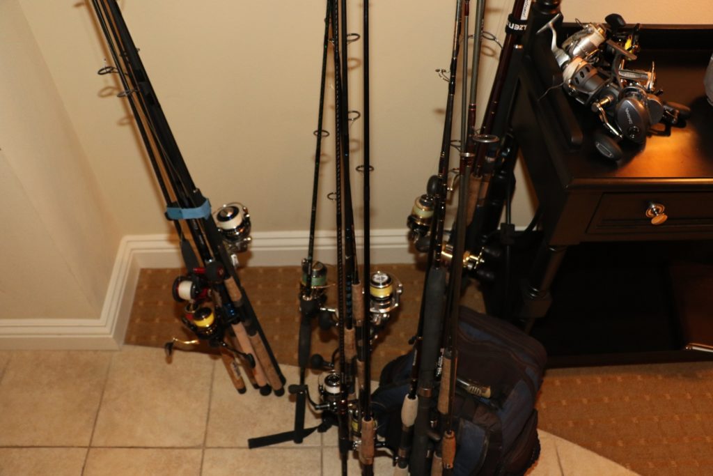 Fishing reels and rods