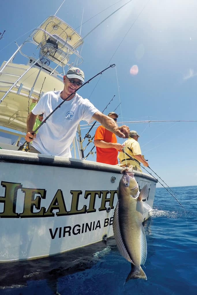 blueline tilefish offshore fishing Virginia Beach