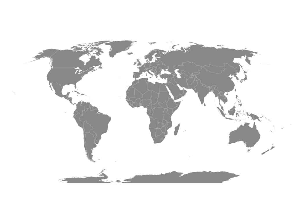 World Map of Countries
