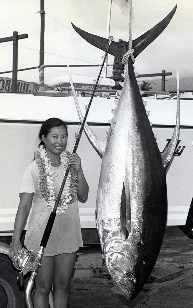 biggest yellowfin tuna fishing record Hawaii