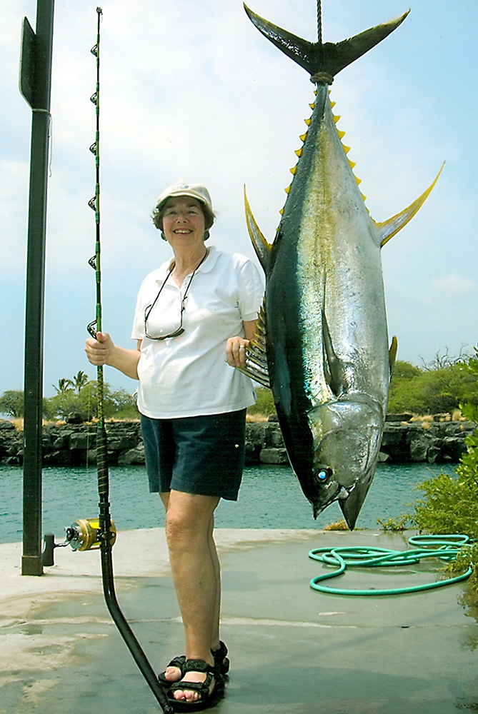 biggest yellowfin tuna Pacific fishing record