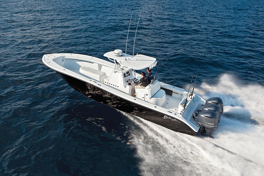 Yellowfin 36 center console fishing boat