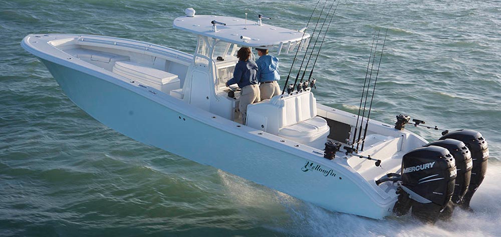 Yellowfin 36 fishing boat