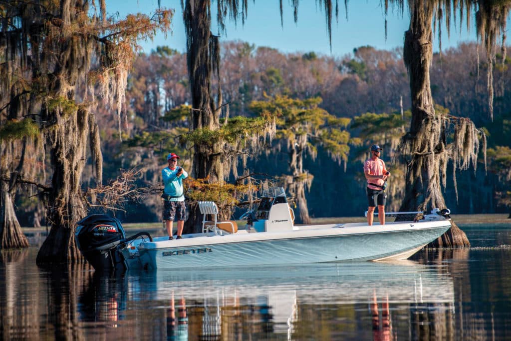 Skeeter SX2350 fishing the bayou