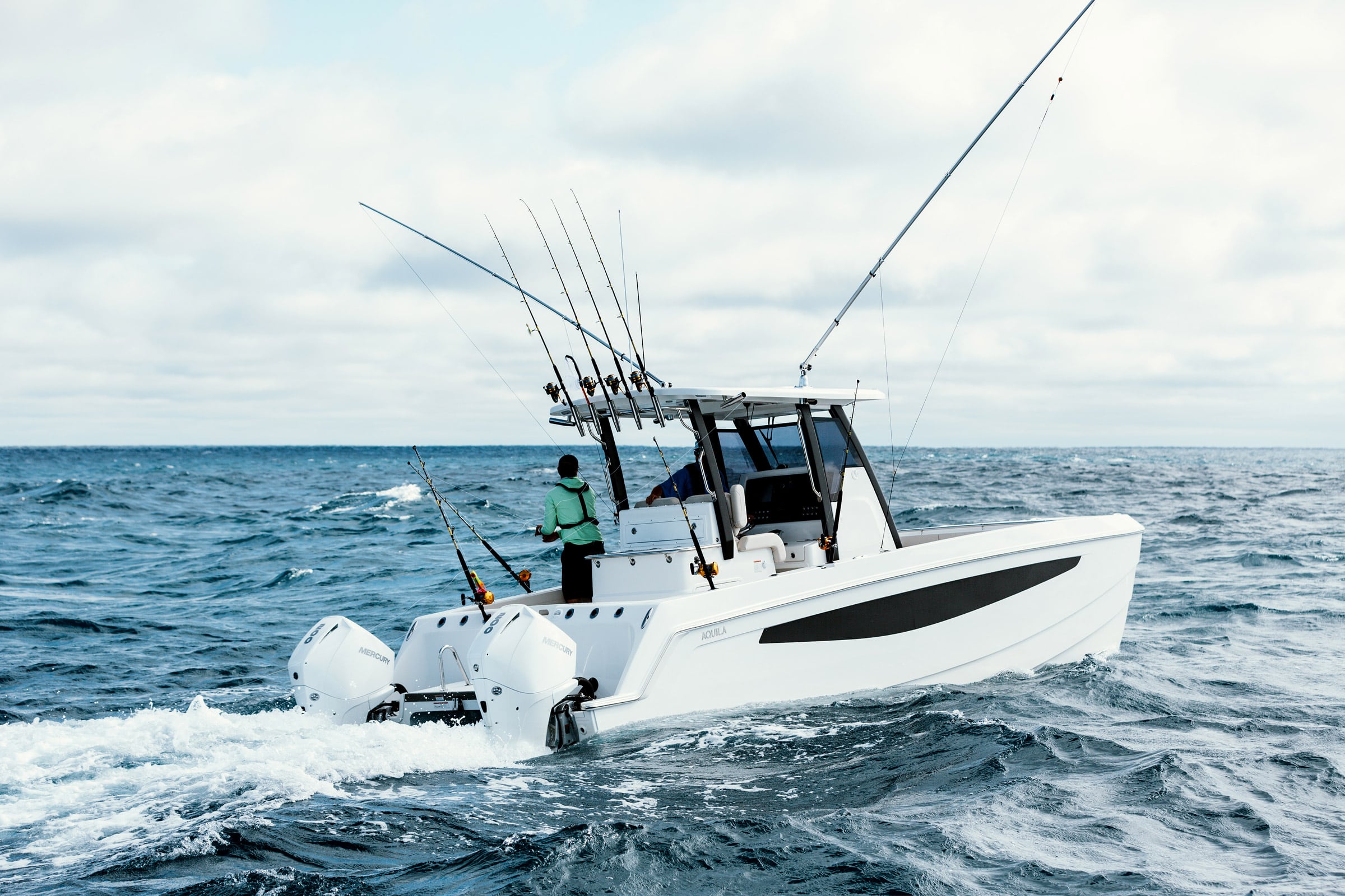 Fishing catamaran store