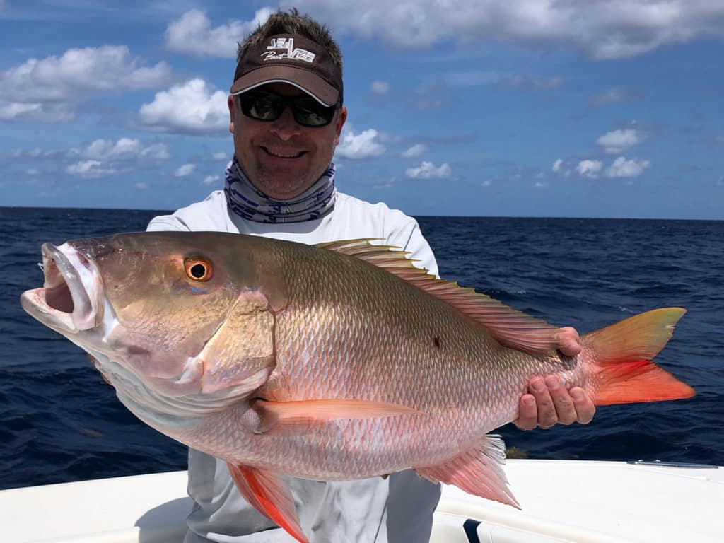 Snapper caught on the reef