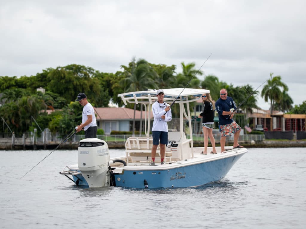 Sea Chaser 23 LX out fishing