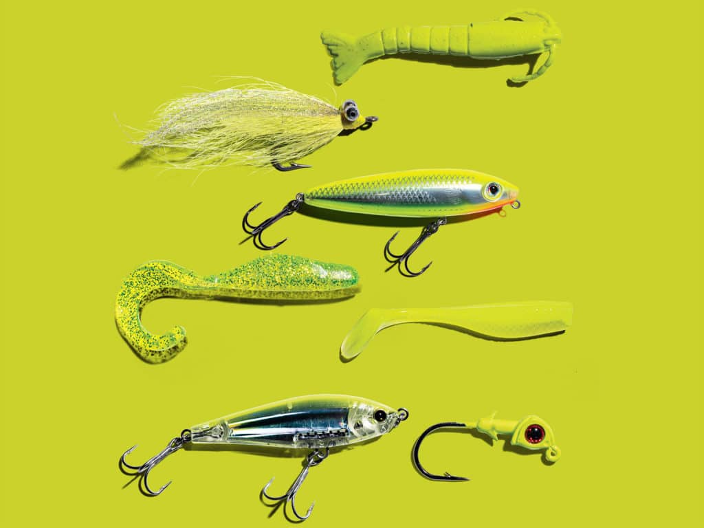 Chartreuse lures collection