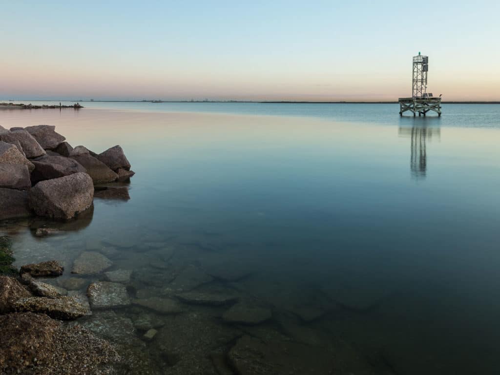Galveston Bay shoreline