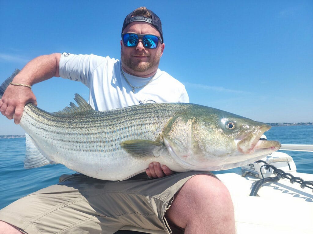 Striped bass fishing