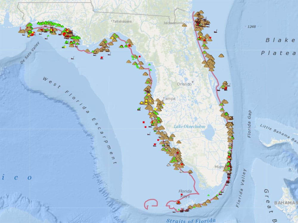 FWC reefs map