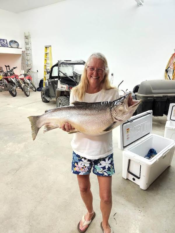 Cathy Clegg record tiger trout