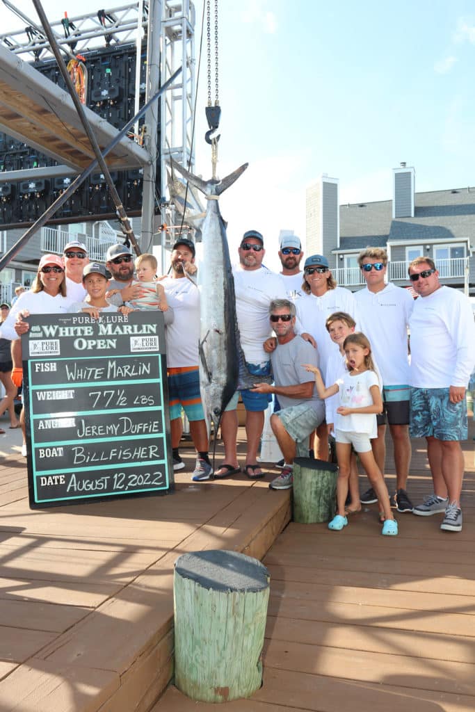 Billfisher with the tournament-winning marlin