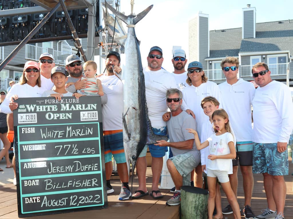 Billfisher with the tournament-winning marlin