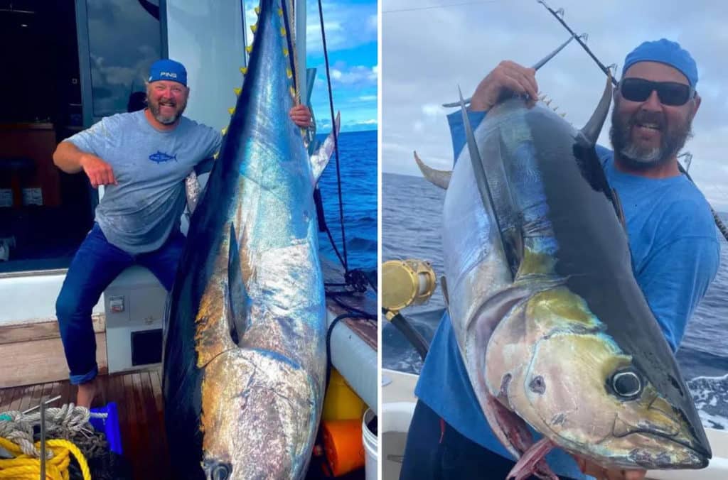 Edward Pollner and giant bigeye tuna