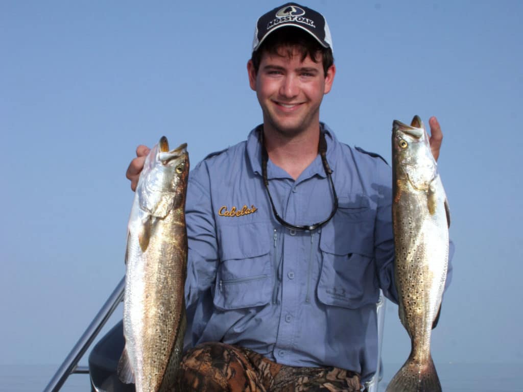 Matt McNally with seatrout