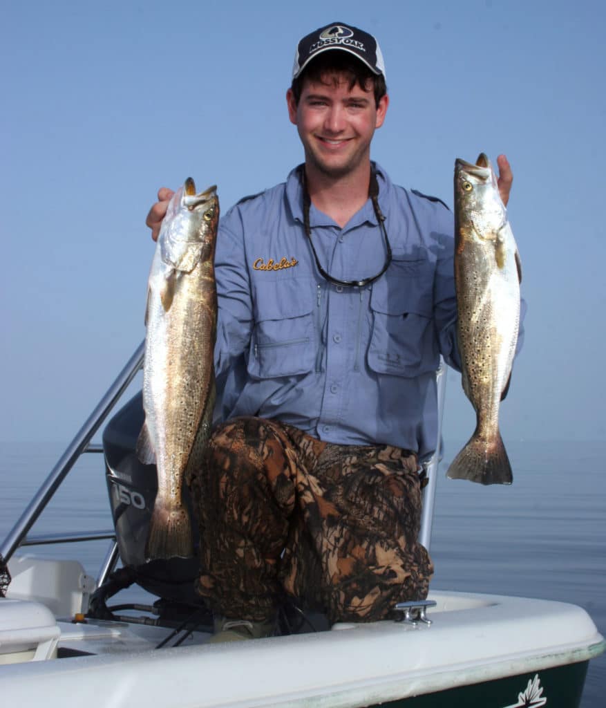 Matt McNally with seatrout