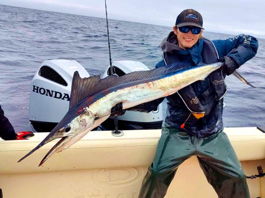 Shortbille spearfish caught off Washington