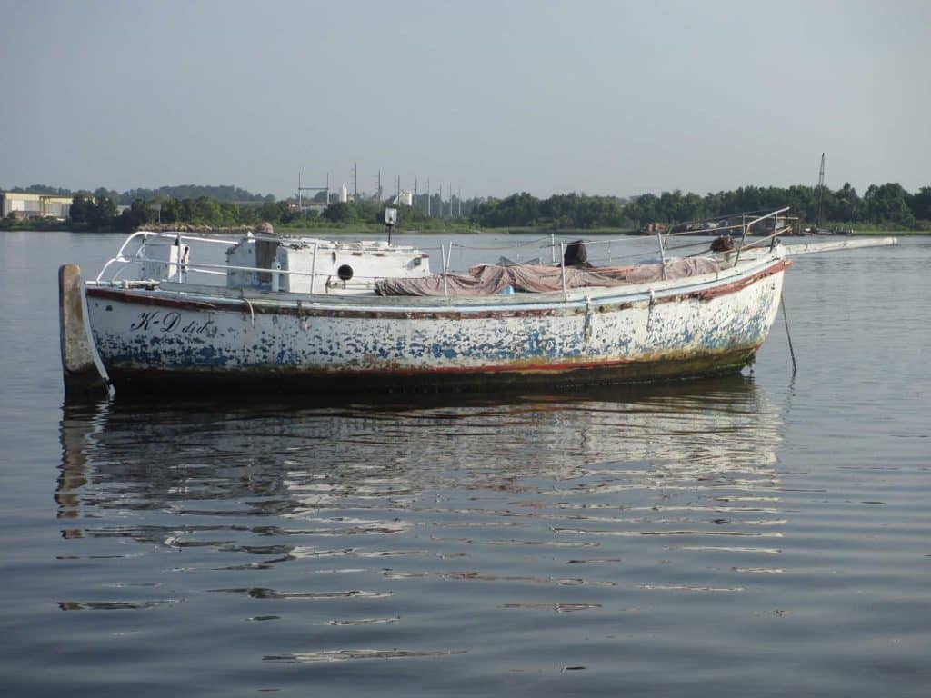 Abandoned boats