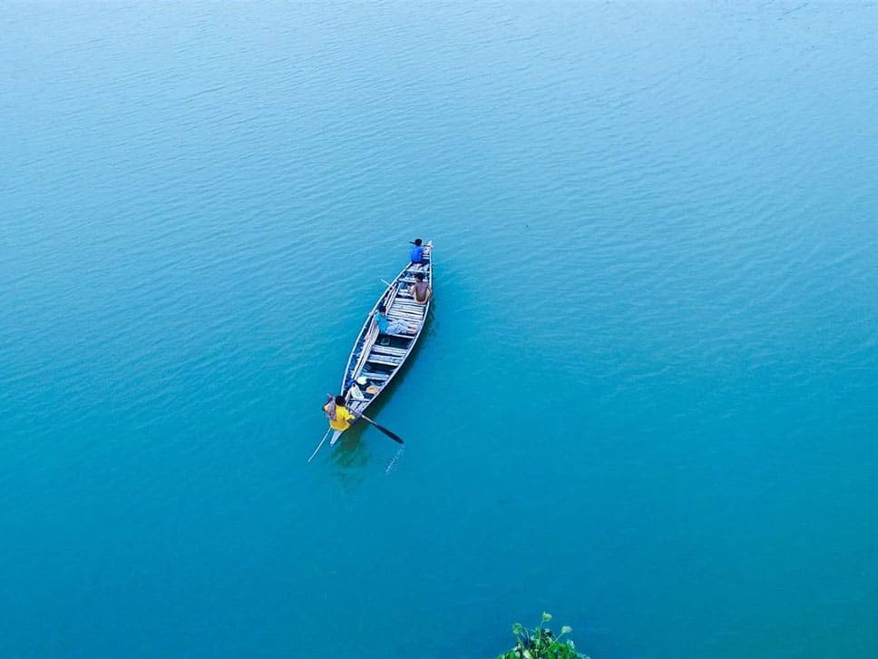 Anglers fishing in dangerous location