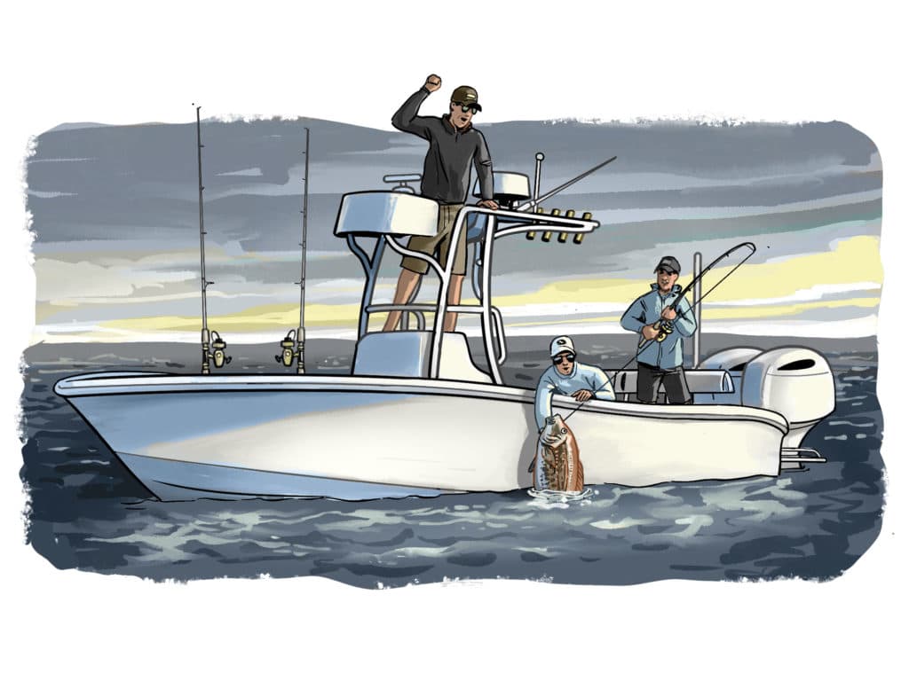 Hybrid boats illustration