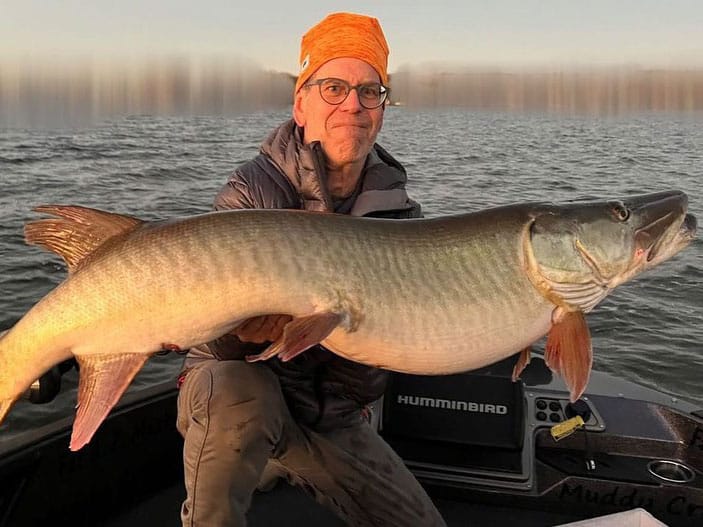 Bill Swanson and his muskie