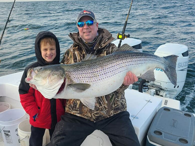 Troll Eels for Chesapeake Stripers in Winter