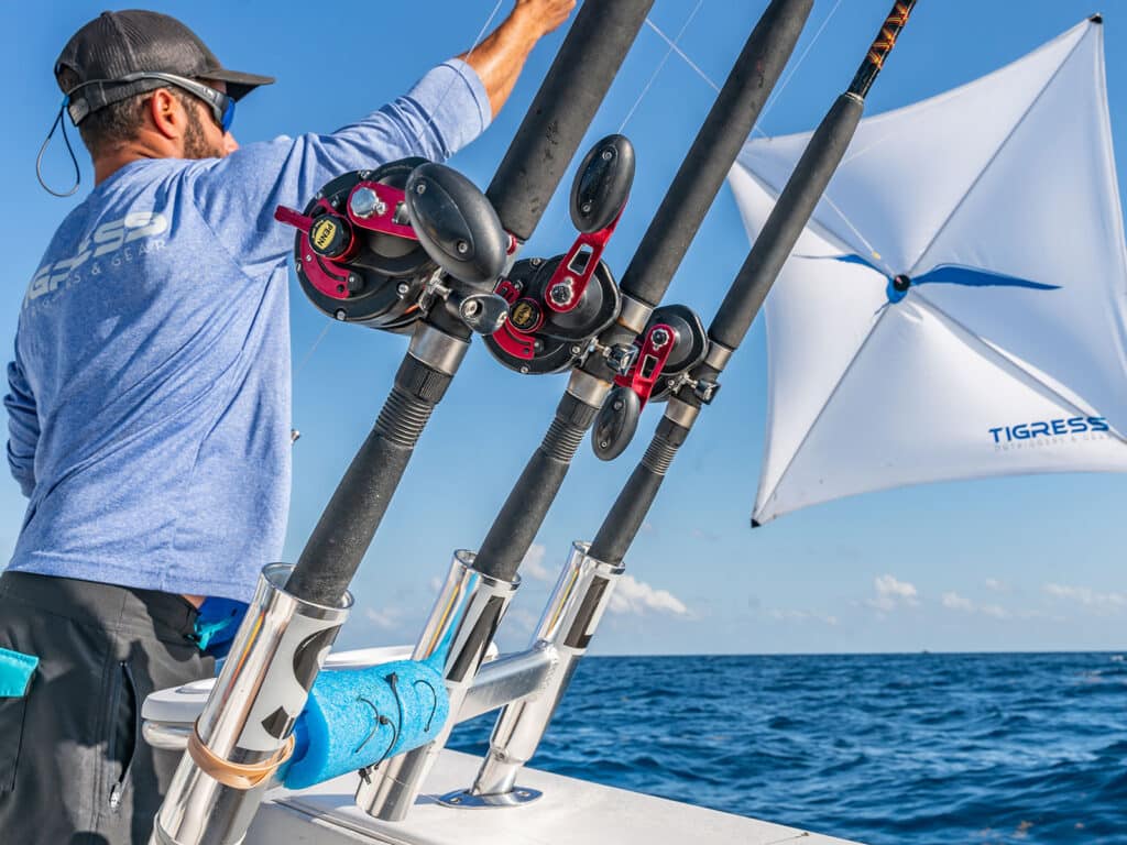 kites and fishing rods