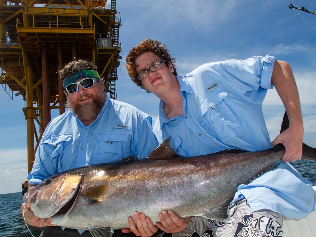 Amberjack from Gulf of Mexico rig