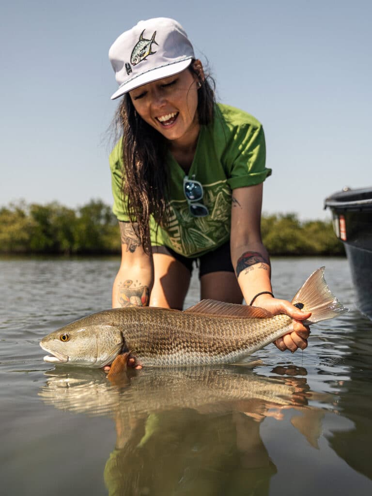 skinny water redfish