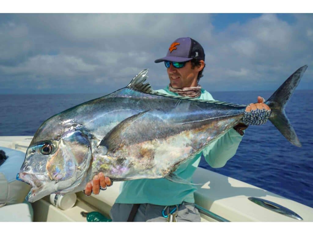 African pompano caught on vibe lure