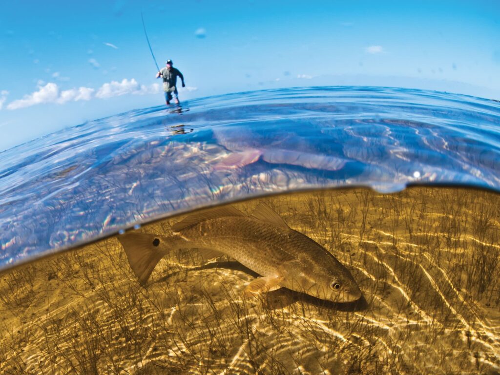 Fishing for redfish on Texas flats
