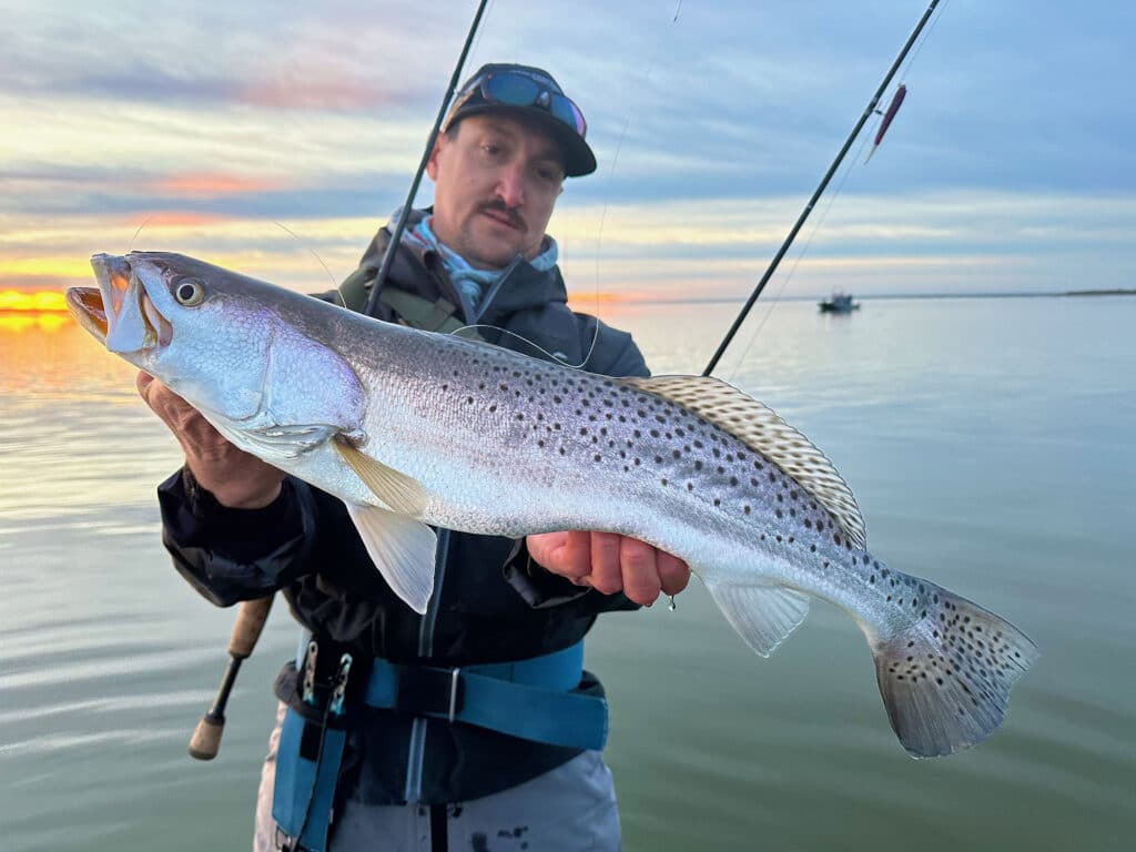 wade fishing texas seatrout