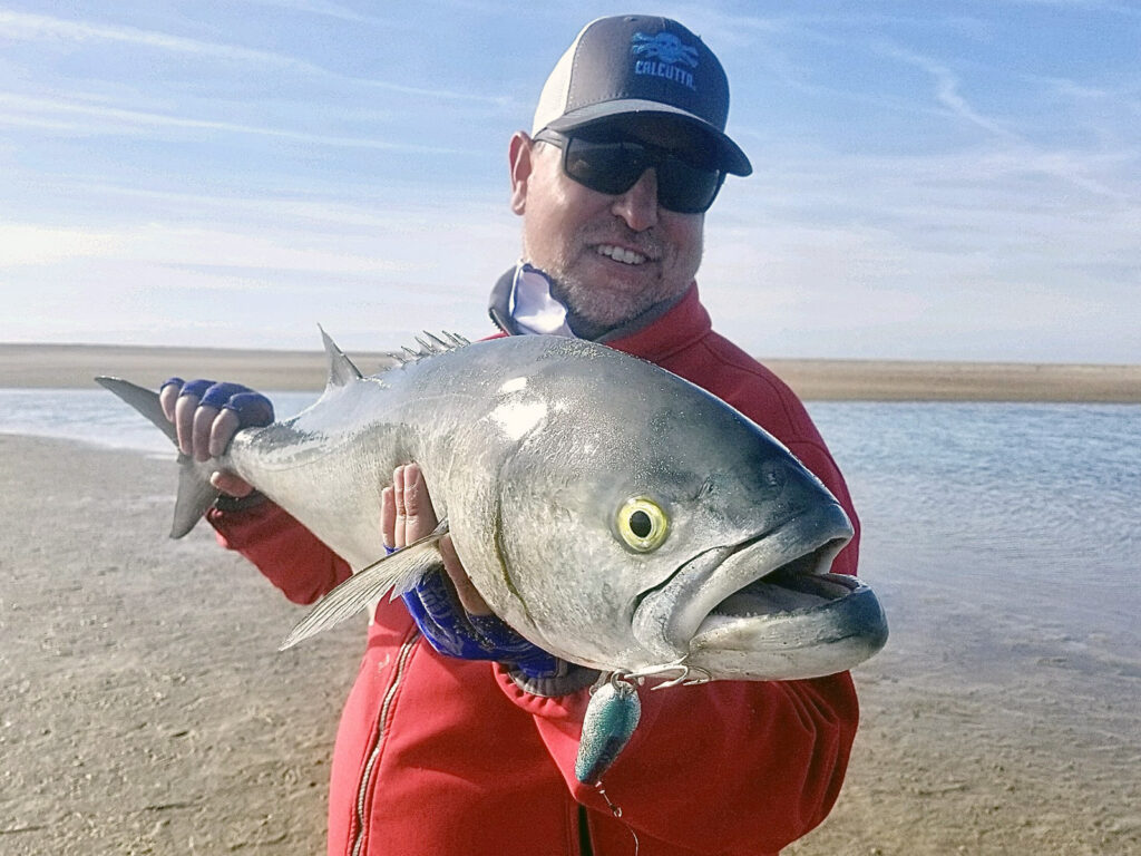 bluefish from the beach