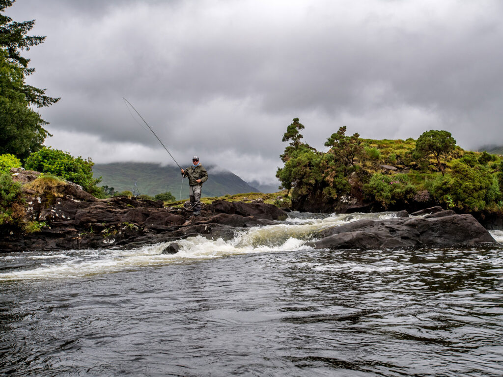 Fly fishing on the Delphi Fishery