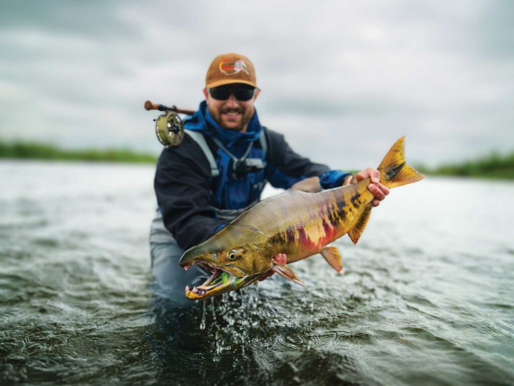Alaska Rainbow Lodge salmon fishing