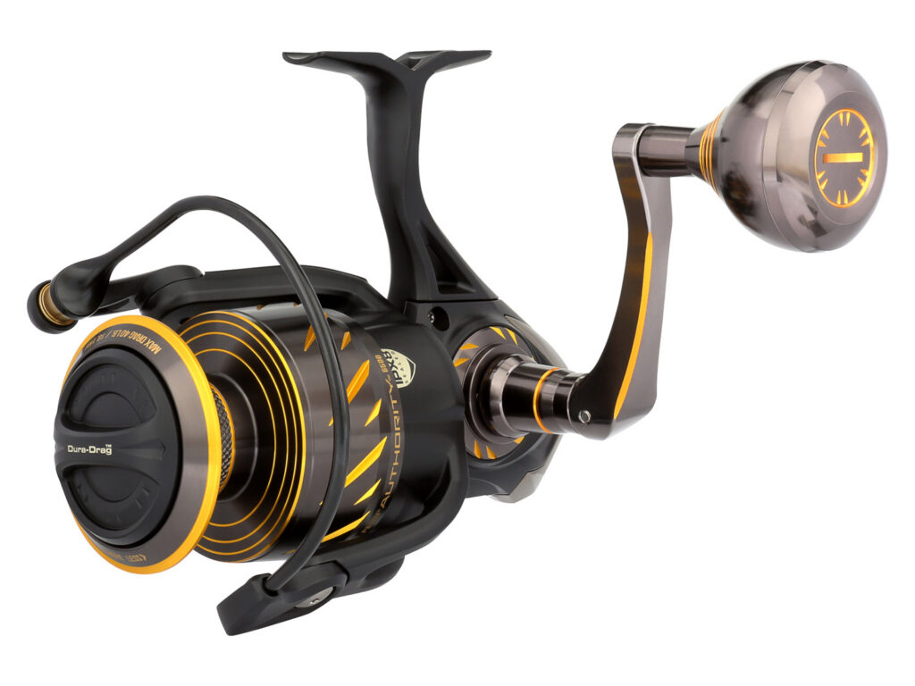 Penn Authority saltwater spinning reel.