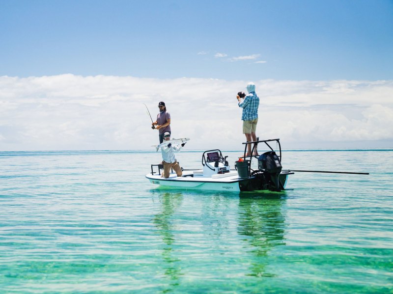 SPF625-Skinny-Flats-Boats-Chittum Chittum Islamorada 18 on the flats