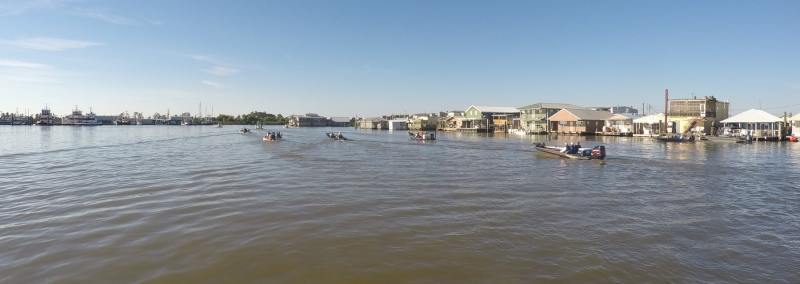 Louisiana redfish free for all — heading out of Venice