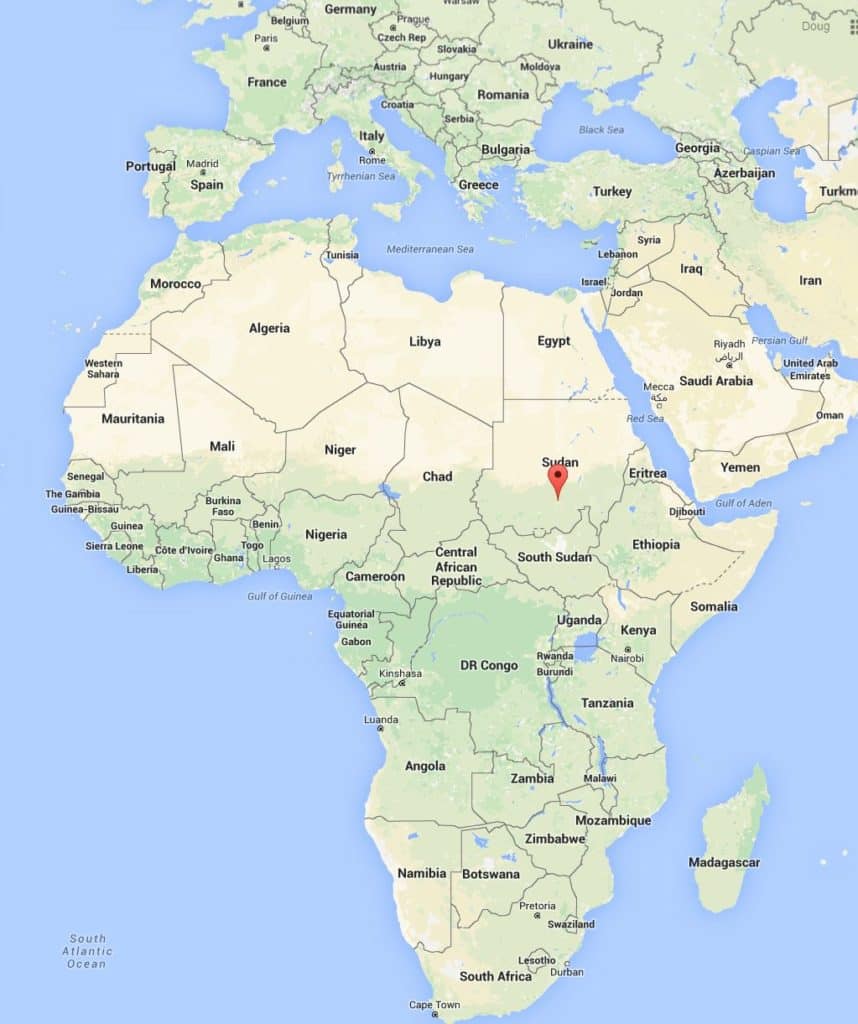 Red Sea Nubian Flats map