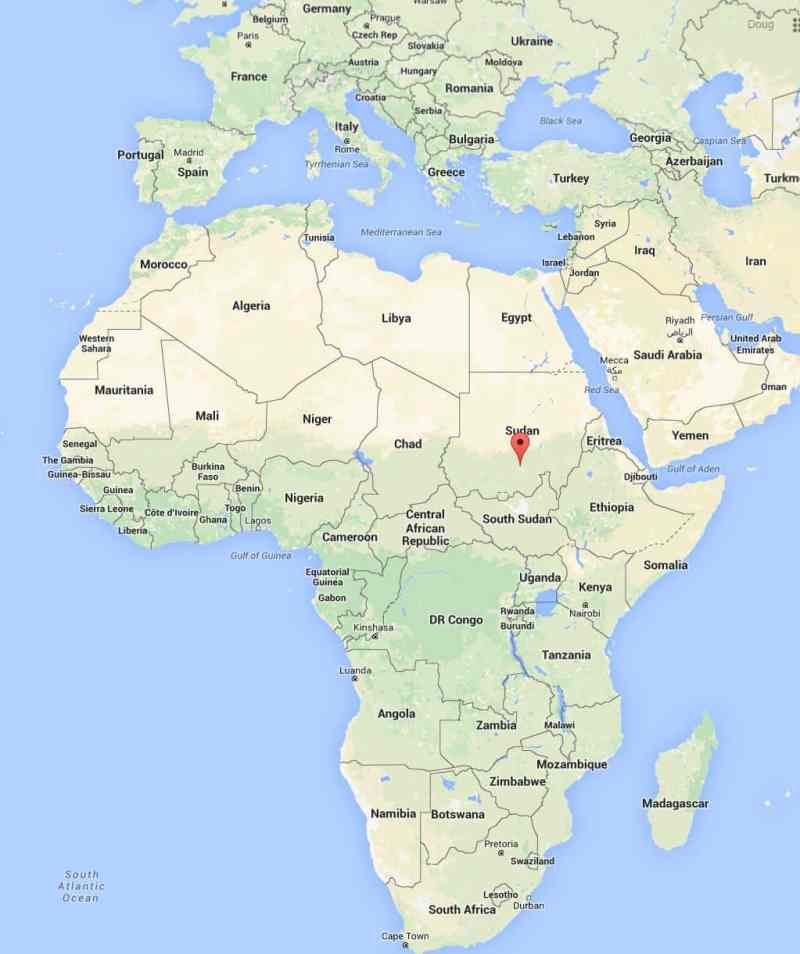 Red Sea Nubian Flats map