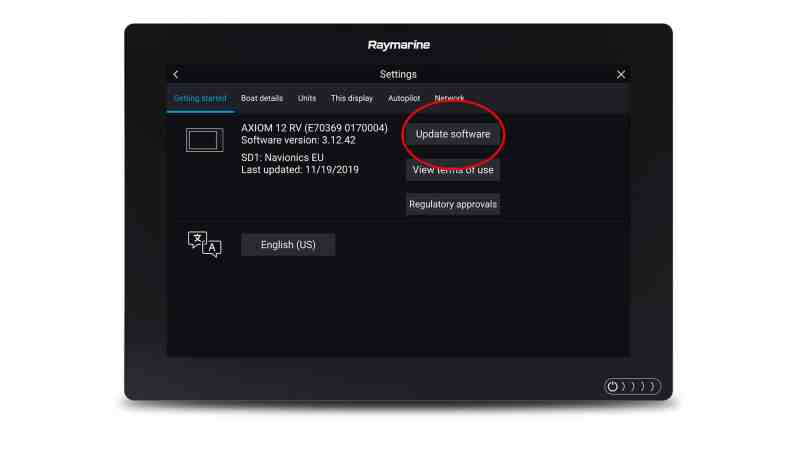 Press the Update Software button