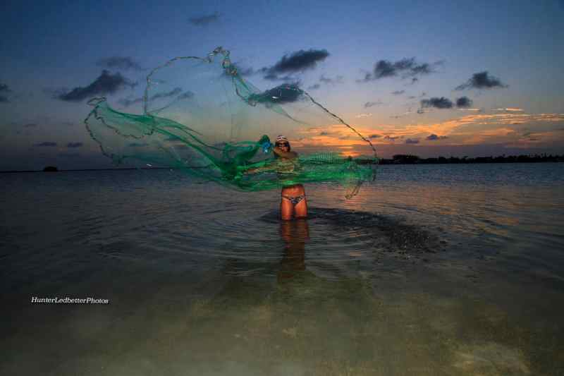 throwing castnet