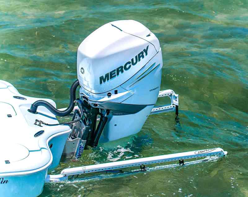 Boat with two Power-Pole anchors