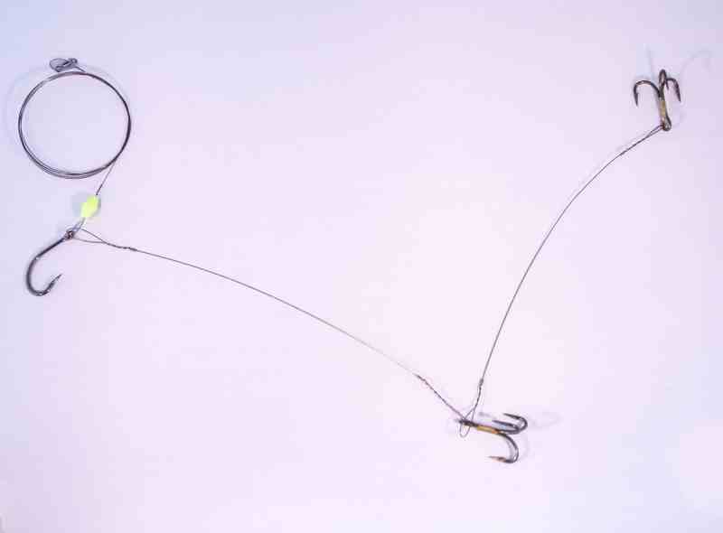 Three-hook rig finished
