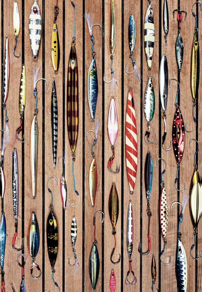 An assortment of jigs
