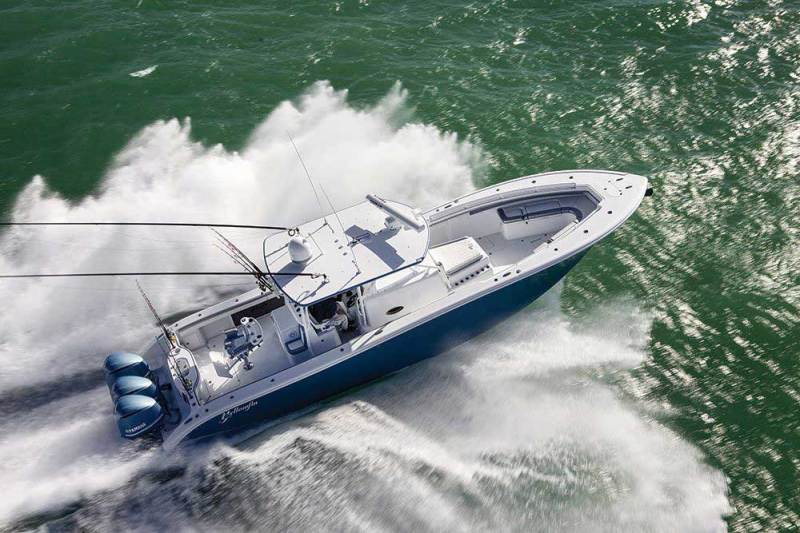 Yellowfin 42 Offshore overhead