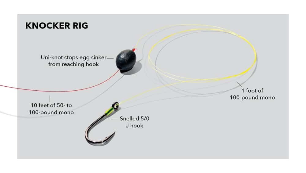 bridge fishing knocker rig saltwater tackle