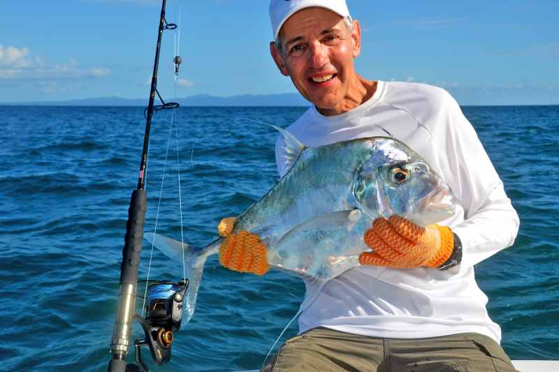 African pompano caught inshore fishing Crocodile Bay Resort Costa Rica
